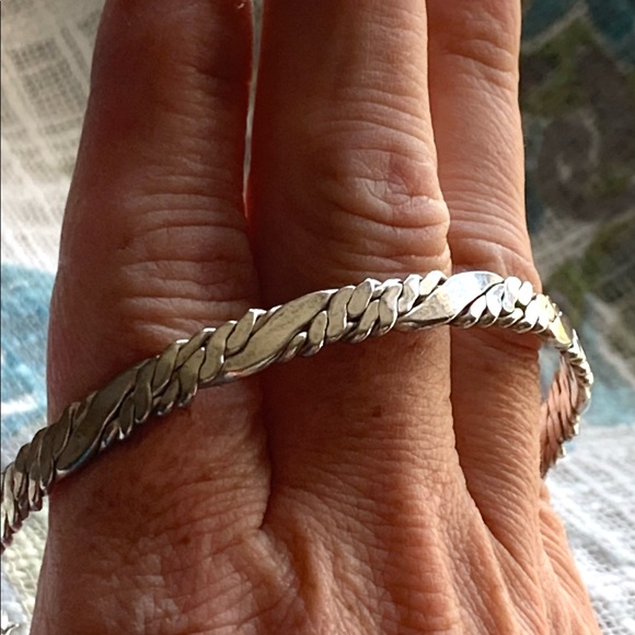 Taxco silver vintage bracelet bangle Mexico stamped cleaned polished - Picture 4 of 6